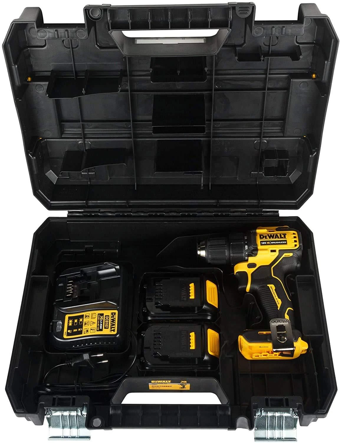 Dewalt Akumuliatorinis suktuvas - gręžtuvas DCD708S2T-QW 18 V; 2X1,5AH