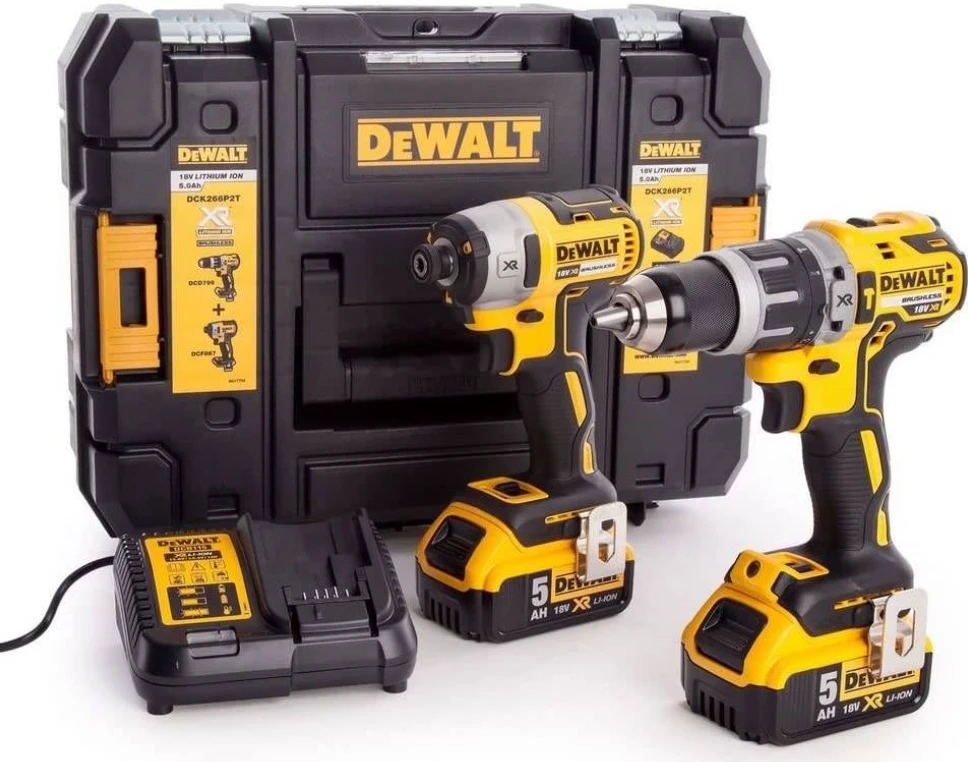 DeWalt Įrankių rinkinys DCK266P2-QW 18V 2x5Ah