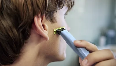 Barzdaskutė Philips OneBlade 1st Shave QP1324/20 aprašymas - Prekės nuotrauka