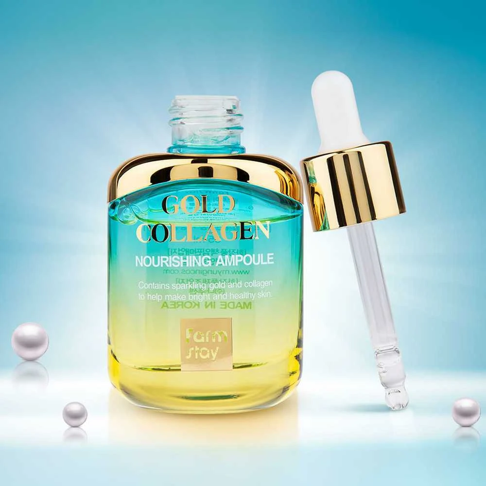 Veido serumas FarmStay Gold Collagen maitininantis Ampoule 35 ml