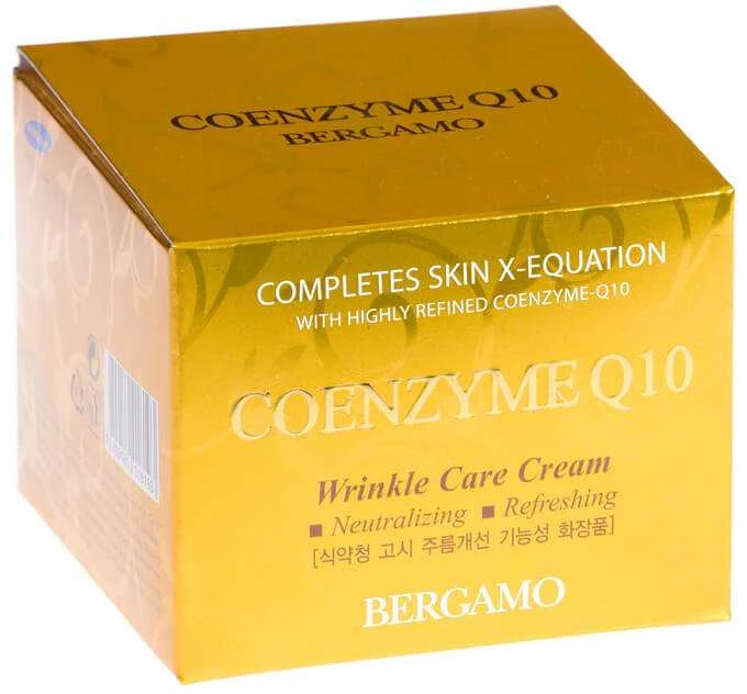 Veido kremas nuo raukšlių su ubichinonu BERGAMO COENZYM Q10, 50 ml