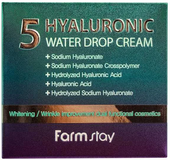 Veido kremas FarmStay Hyaluronic 5 Vanduo Drop Kreminis 80 ml