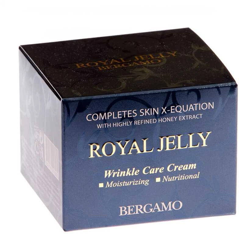 Veido kremas nuo raukšlių su bičių pieneliu BERGAMO ROYAL JELLY, 50 ml