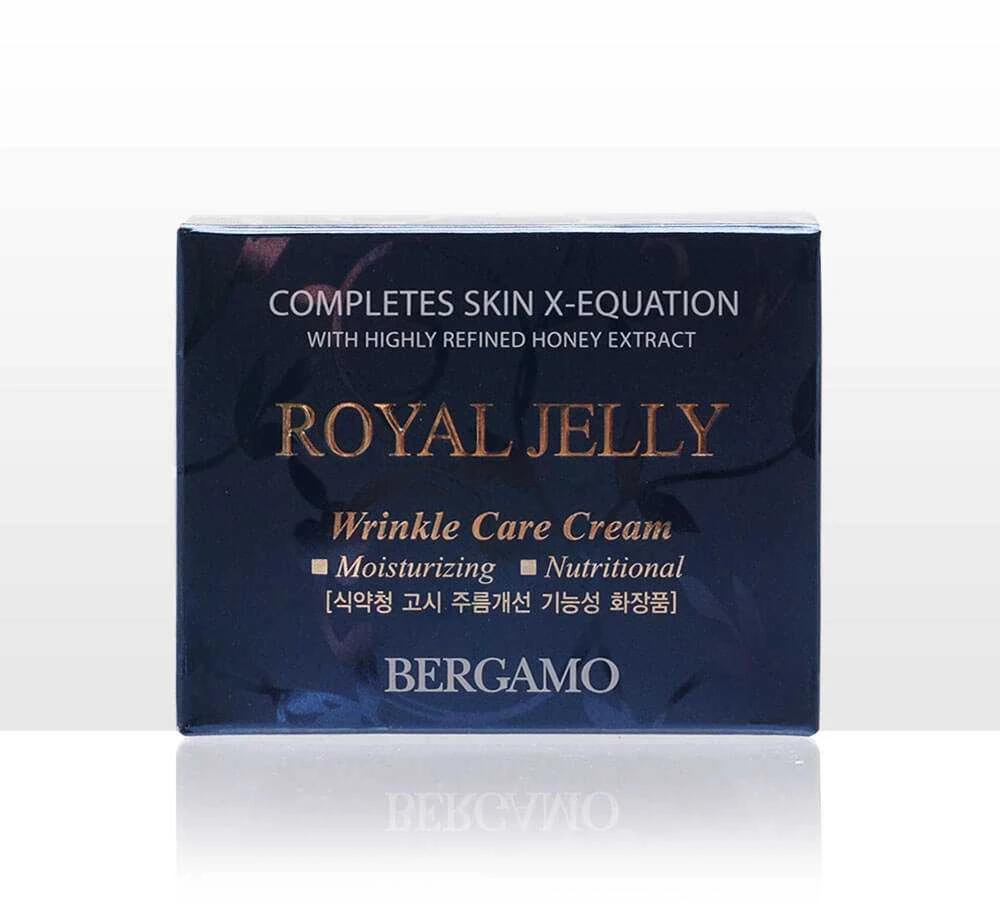 Veido kremas nuo raukšlių su bičių pieneliu BERGAMO ROYAL JELLY, 50 ml