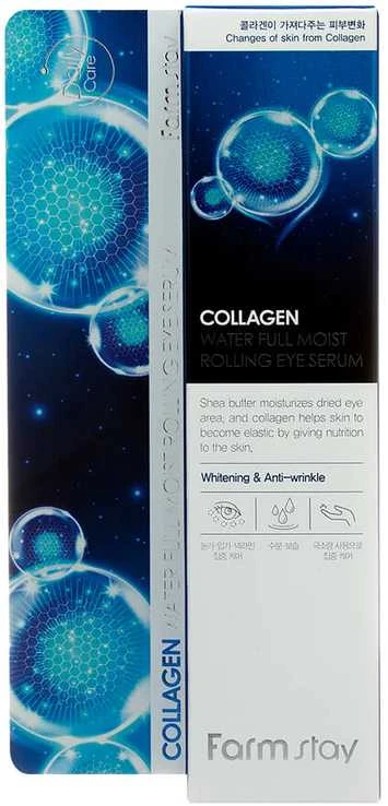 Farmstay Collagen Water Full Moist Rolling Drėkinamasis paakių serumas, 25 ml
