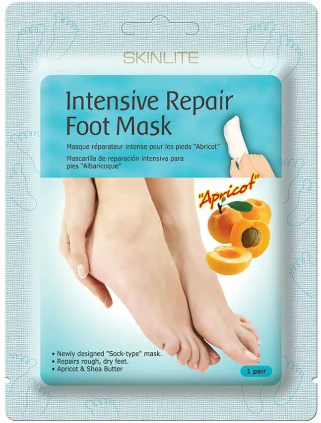 Adwin Korea Corporation Intensyviai regeneruojanti kaukė-kojinaitės Skinlite "Abrikosas", 1 pora