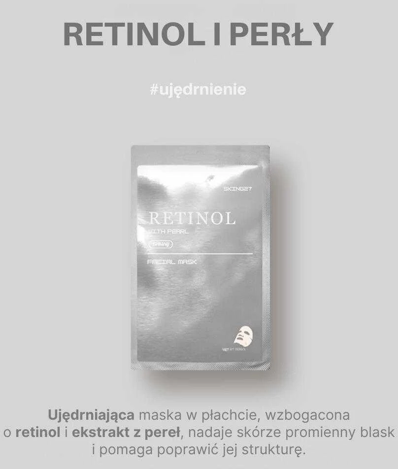 Mediheal SKIN627 RETINOLIS IR PEARLS Stangrinanti veido kaukė, 22 ml