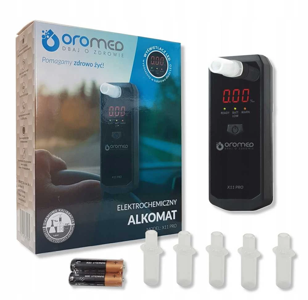 Alkotesteris Oromed X11 PRO, Juodas
