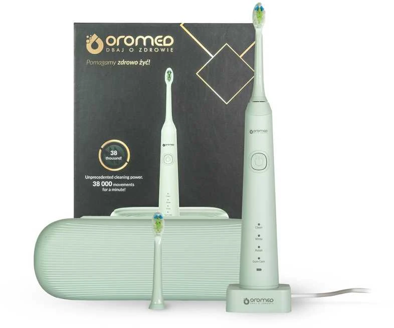 Oro-med Dantų Šepetėlis - ORO-SONIC PROFESSIONAL Žalias 2000mAh Įkraunamas
