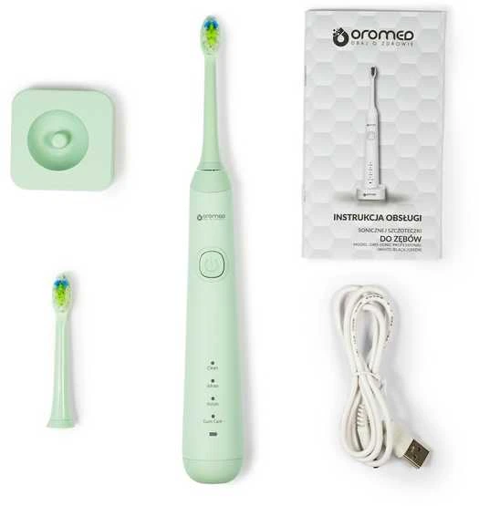 Oro-med Dantų Šepetėlis - ORO-SONIC PROFESSIONAL Žalias 2000mAh Įkraunamas