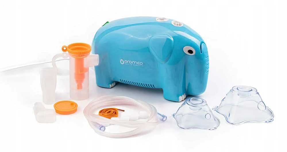 Oro-med Pneumatinis stūmoklinis inhaliatorius HI-TECH MEDICAL GOLD-MED. GOLD-BABY NEB (mėlyna spalva)