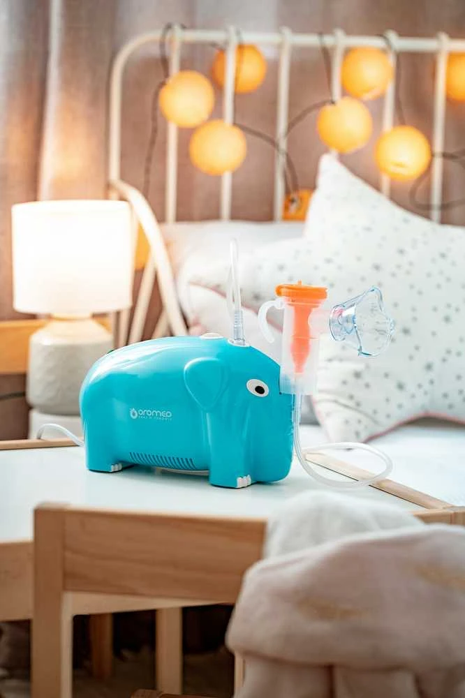Oro-med Pneumatinis stūmoklinis inhaliatorius HI-TECH MEDICAL GOLD-MED. GOLD-BABY NEB (mėlyna spalva)