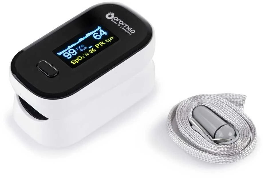Oro-med Pulsoksimetras - Oromed PULS_ORO-OXIMETER Matuoja 2-100% SpO2, 30-250 bpm, OLED, Balta