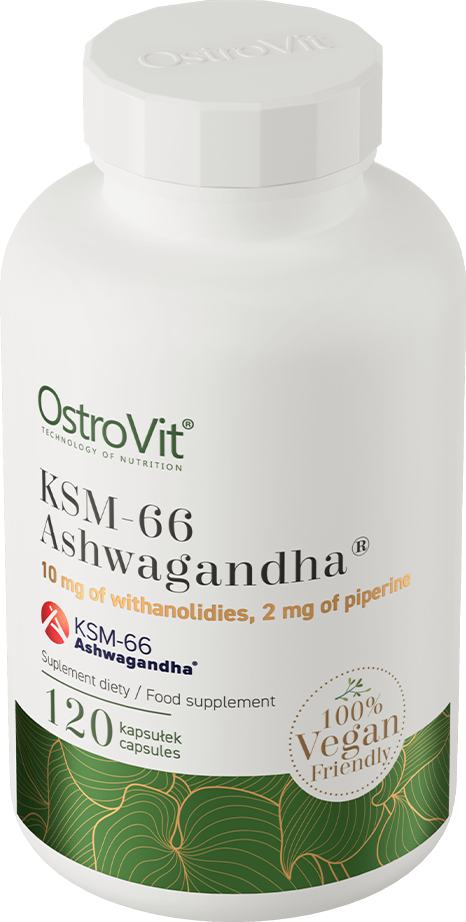 OstroVit KSM-66 Ashwagandha VEGE – 120 kapsulių