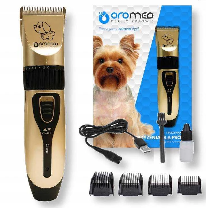 Oro-med Gyvūnų Kirpimo Mašinėlė - ORO-PET CUPPER USB Keraminis Peilis Reguliuojamas 3mm-12mm Įkraunamas