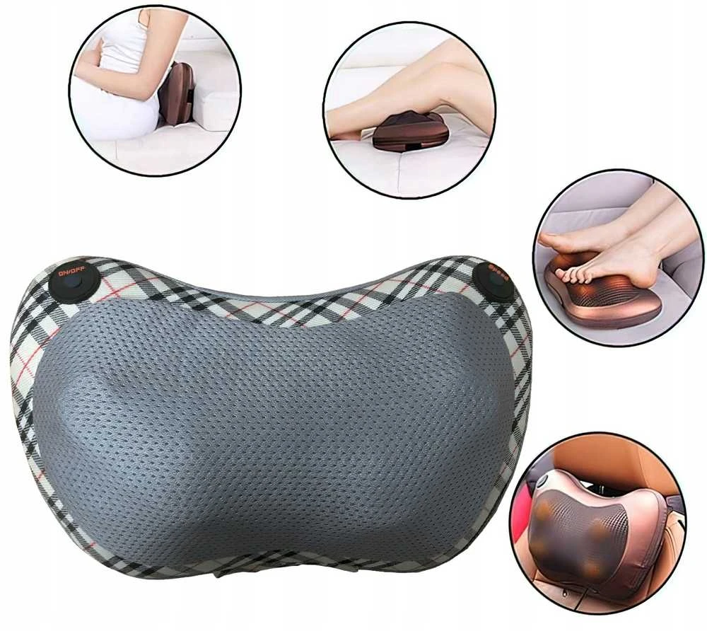 Oro-med Oromed ORO-PILLOW massager Back, Belly, Belt, HIPS, Legs, Neck, Shoulders rusvai gelsvas, Juodas