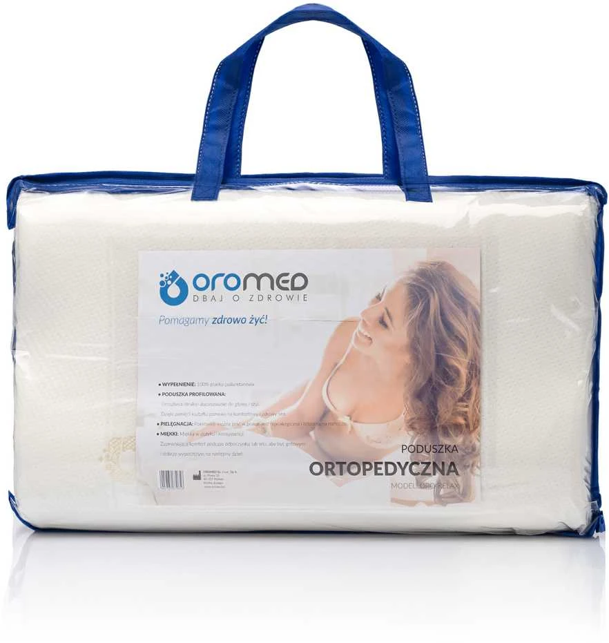 Oro-med Ortopedinė Pagalvė ORO-RELAX XL Termoaktyvi Gelio Putų Balta