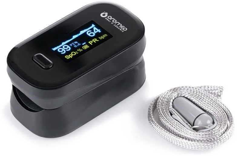 Pulse oximeter Oro-Oximeter Juodas