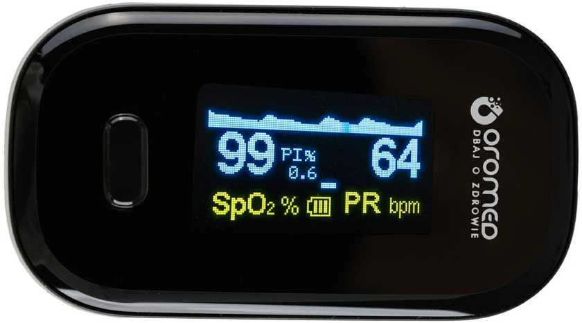 Pulse oximeter Oro-Oximeter Juodas