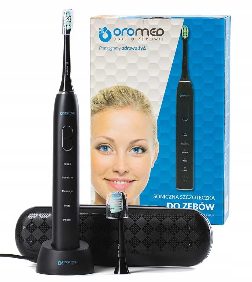Elektrinis dantų šepetėlis Oromed Oro-Brush, Juodas