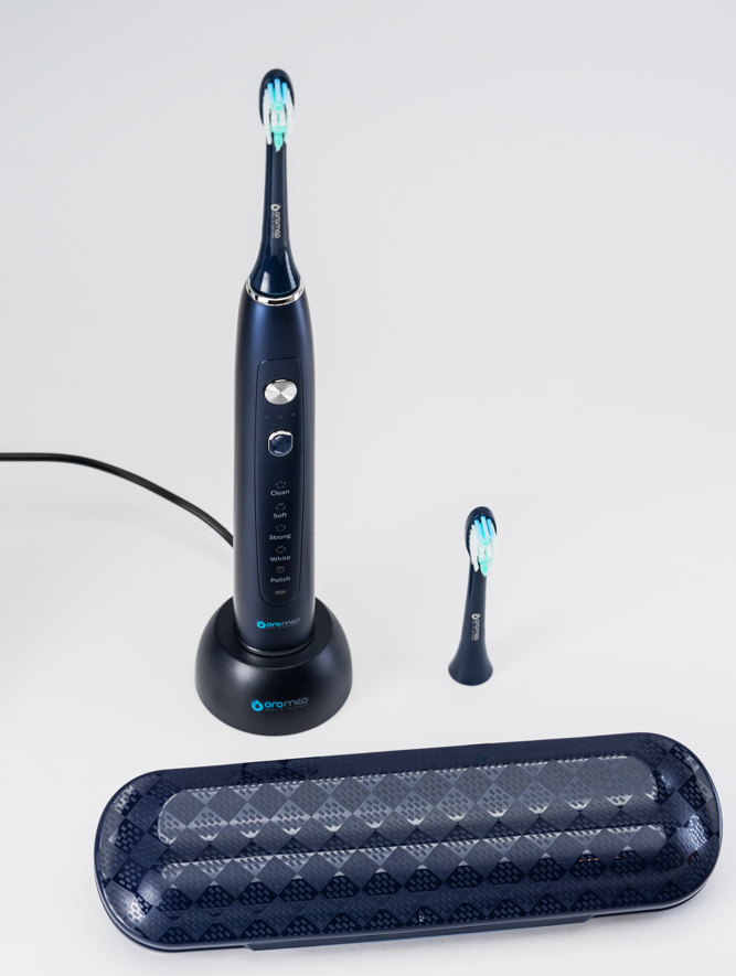 Elektrinis dantų šepetėlis Oromed Oro-Sonic X Pro, Tamsiai mėlynas