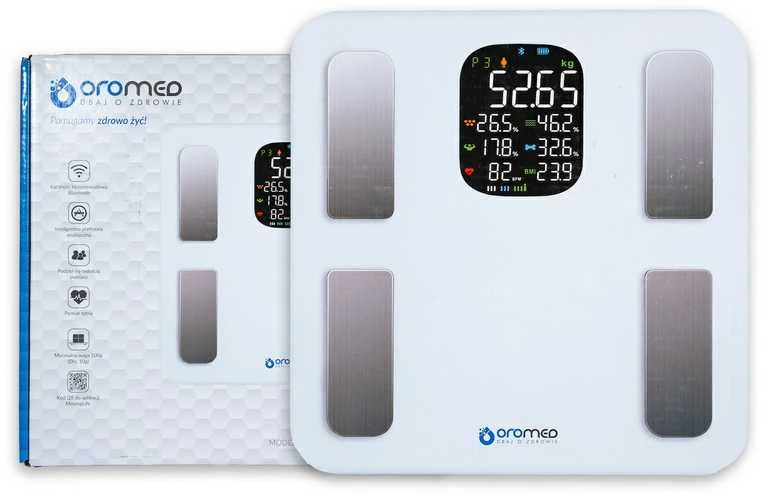 Svarstyklės Oro-med Oromed Gold-Bluetooth Smart Balta
