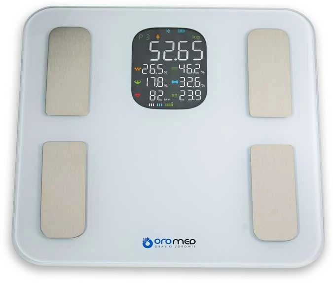 Svarstyklės Oro-med Oromed Gold-Bluetooth Smart Balta