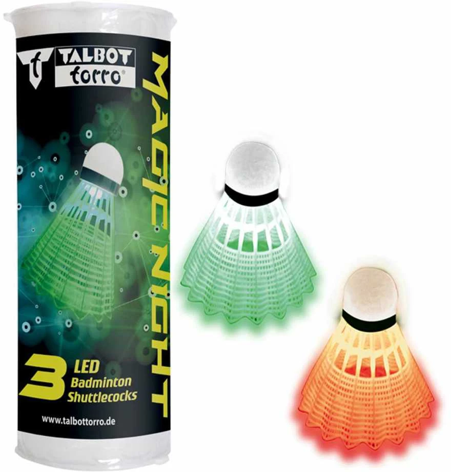 Badmintono plunksniukai Talbot Torro Magic Night, Led, 479123