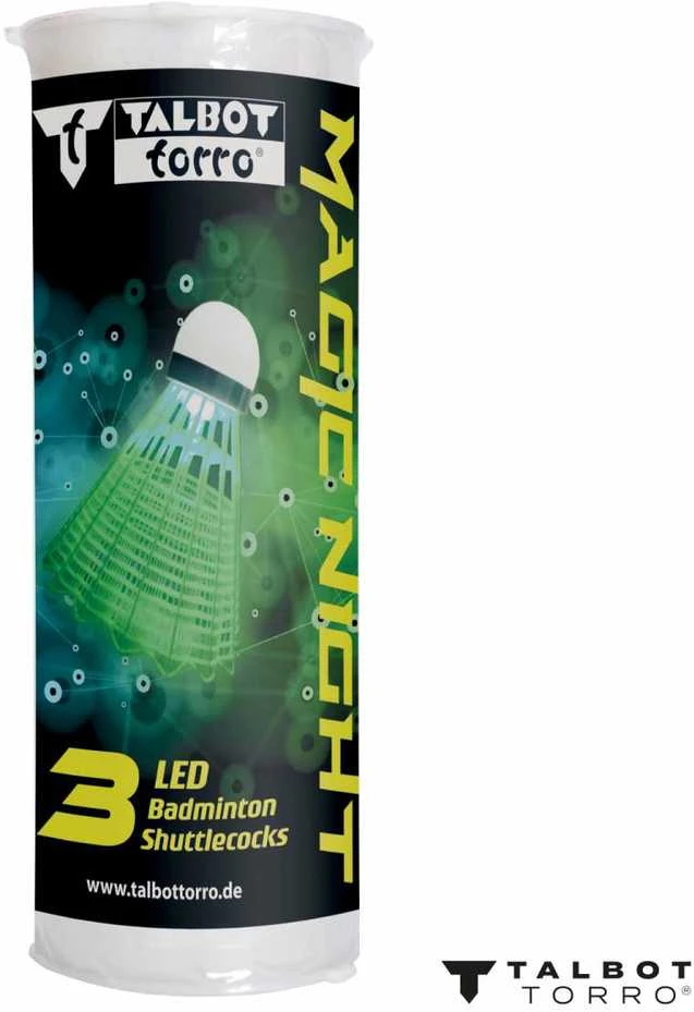 Badmintono plunksniukai Talbot Torro Magic Night, Led, 479123