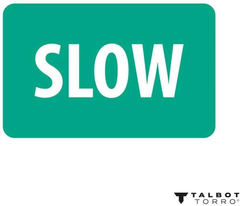 Talbot Torro atpažinimo ženklas SLOW