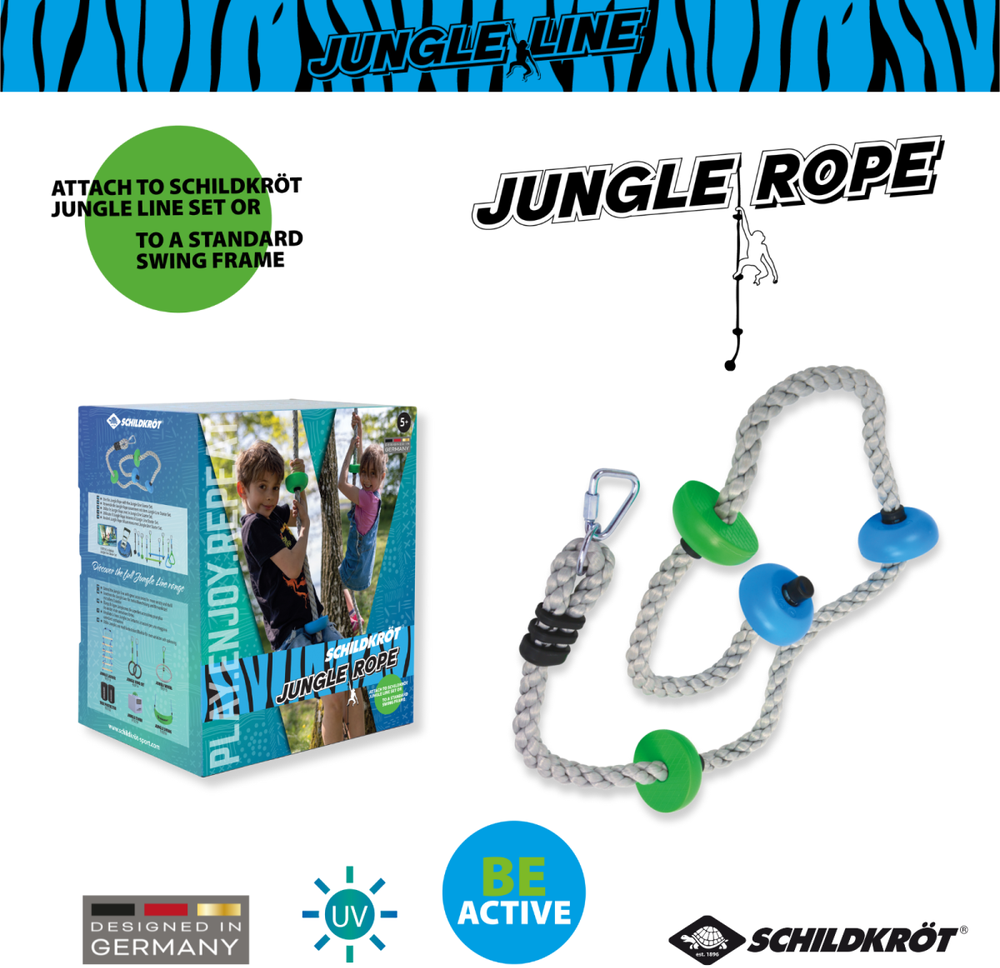 Master Lina do wspinania su 4 stopniami Schildkrot Ninja Rope 2,5m wspinaczkowa (MTS970712)