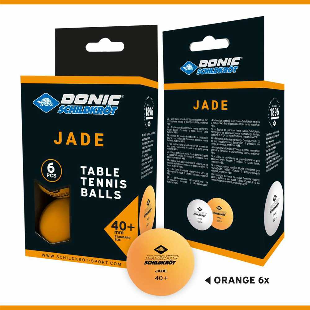Victoria Sport Ping teniso kamuoliukai Donic Jade, 6 oranžiniai