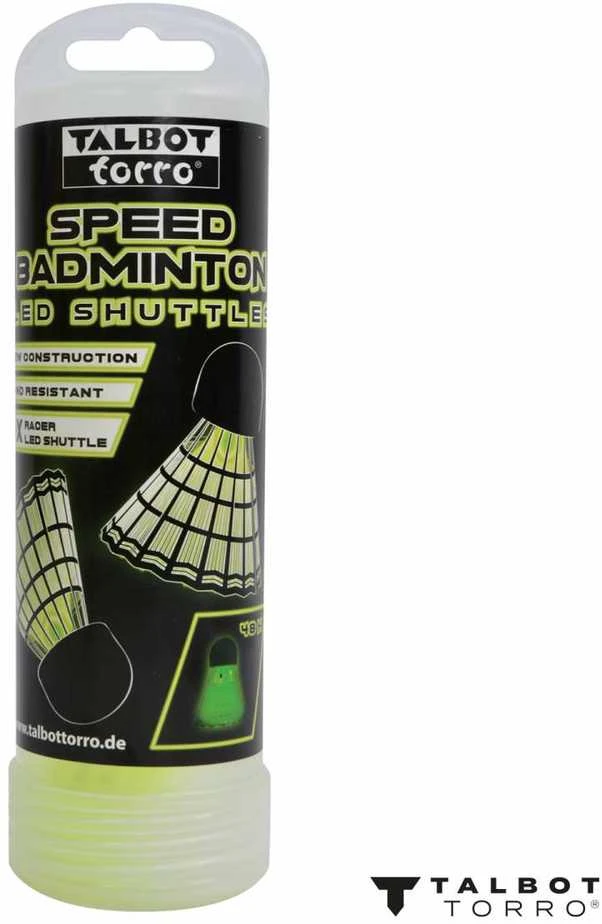 Speedbadmintono skrajukės TALBOT TORRO 4vnt LED