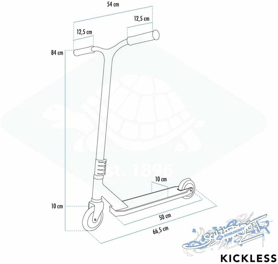 Paspirtukas Schildkrot Funsports Kickless Juodas (510433)