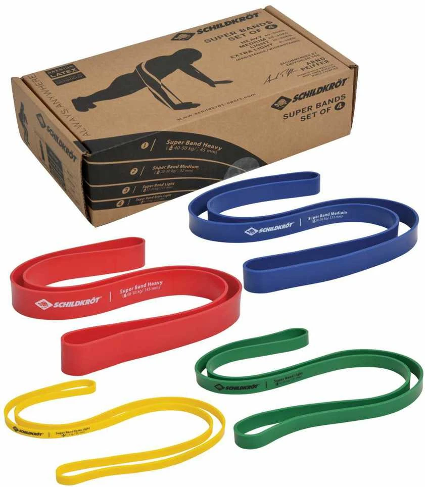 Scholl SF FIT SUPER BANDS mankštos gumų rinkinys, 4 vnt.