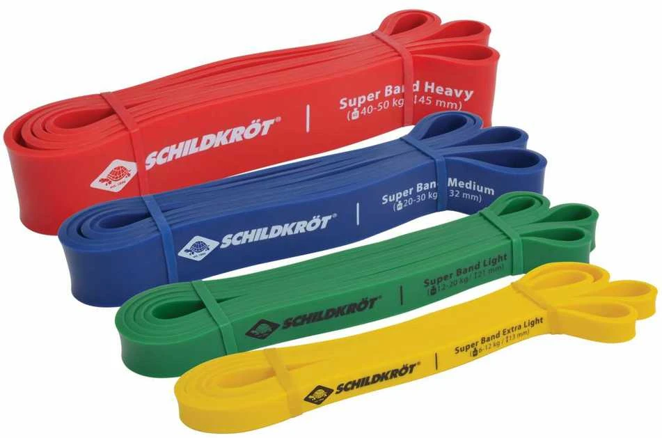 Scholl SF FIT SUPER BANDS mankštos gumų rinkinys, 4 vnt.