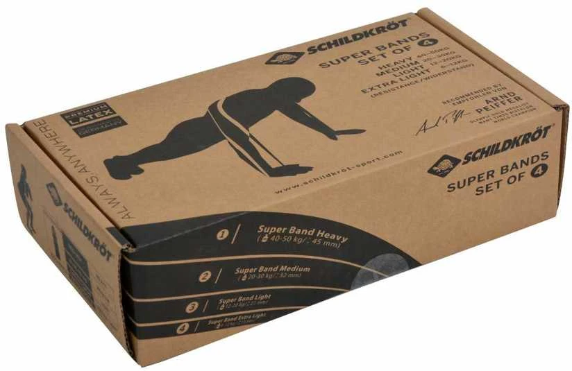 Scholl SF FIT SUPER BANDS mankštos gumų rinkinys, 4 vnt.