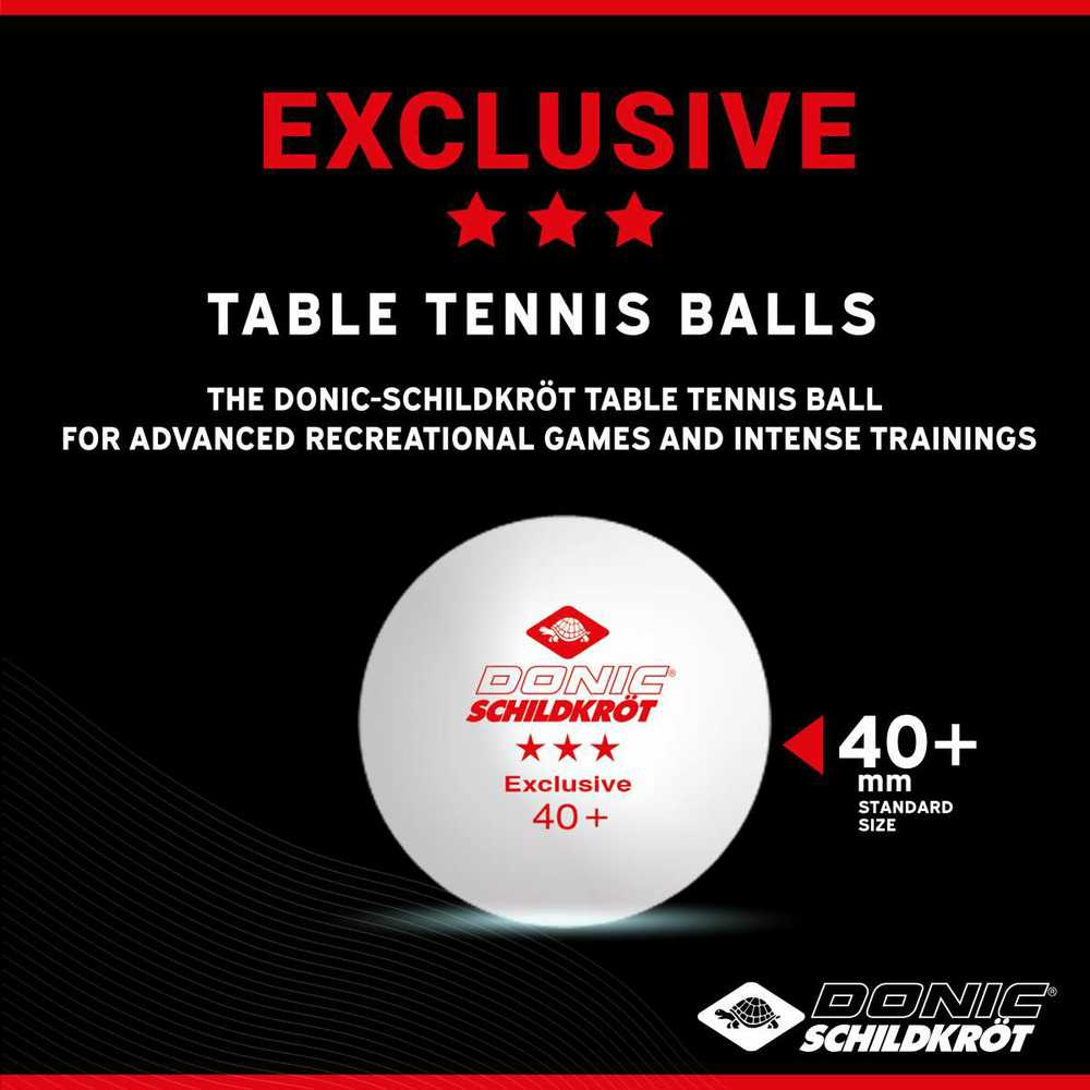 Ping-pong kamuoliukai Donic Avangarde 3 *** balti 3vnt