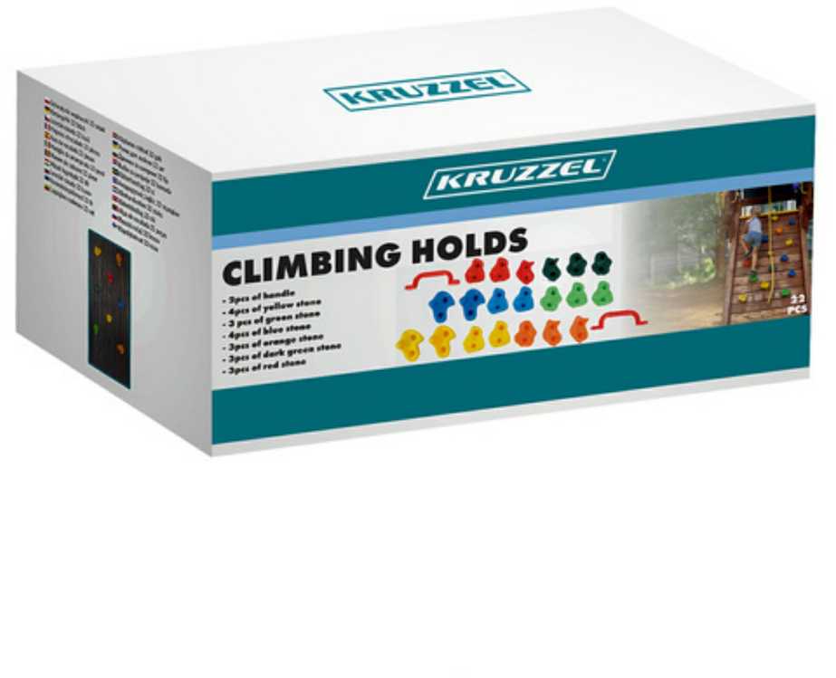 Kruzzel 25395 Climbing Grips 22 pcs