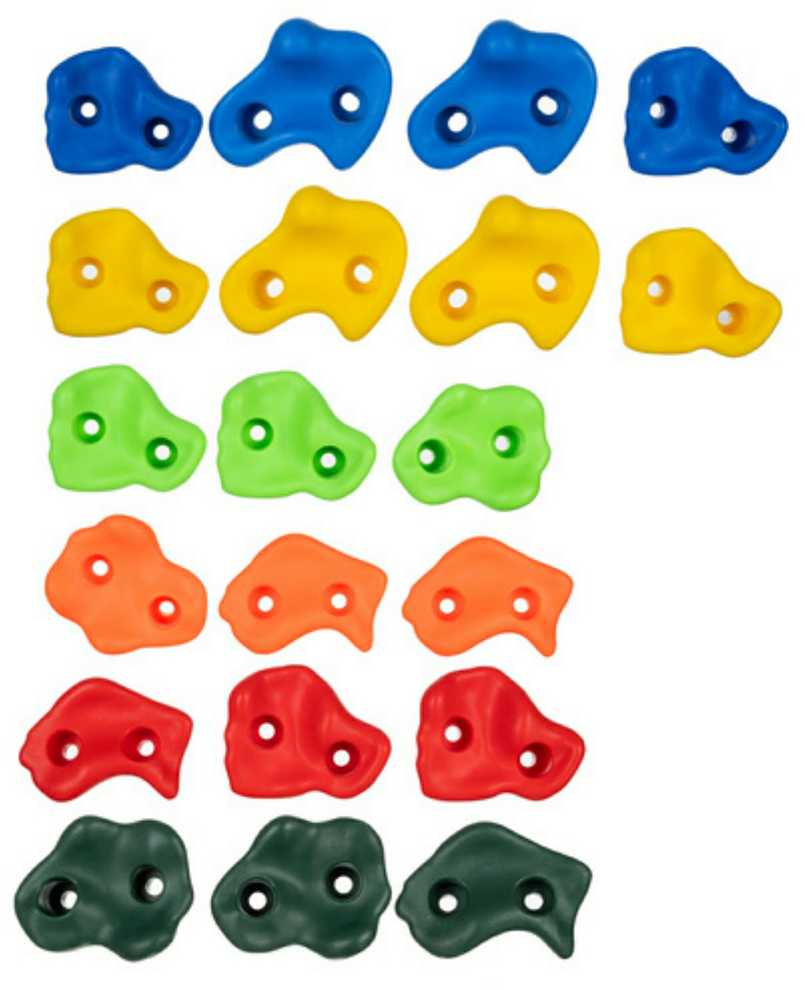 Kruzzel 25395 Climbing Grips 22 pcs