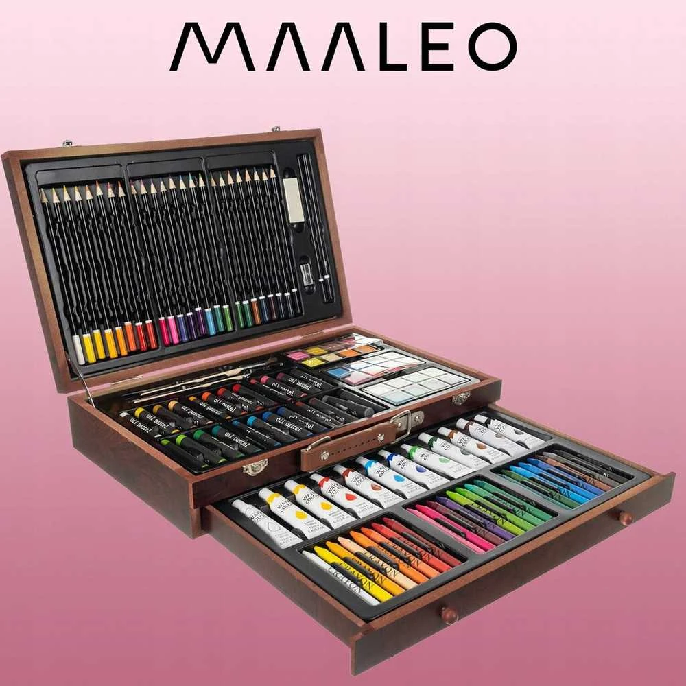 Maaleo Tapybos rinkinys lagamine - 117 vnt. (21644)