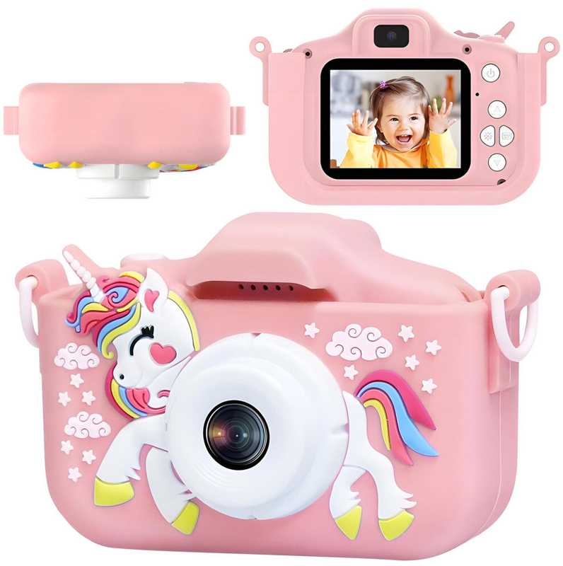 Vaikiškas fotoaparatas VF5 Rožinė Unicorn