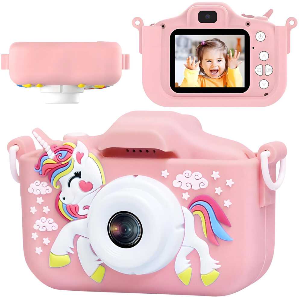 Vaikiškas fotoaparatas VF5 Rožinė Unicorn