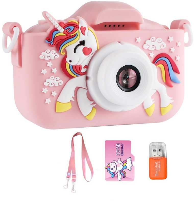 Vaikiškas fotoaparatas VF5 Rožinė Unicorn