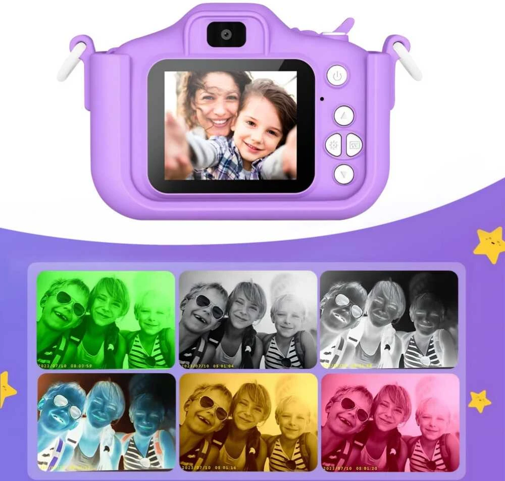Vaikiškas fotoaparatas VF5 Violetinė Unicorn