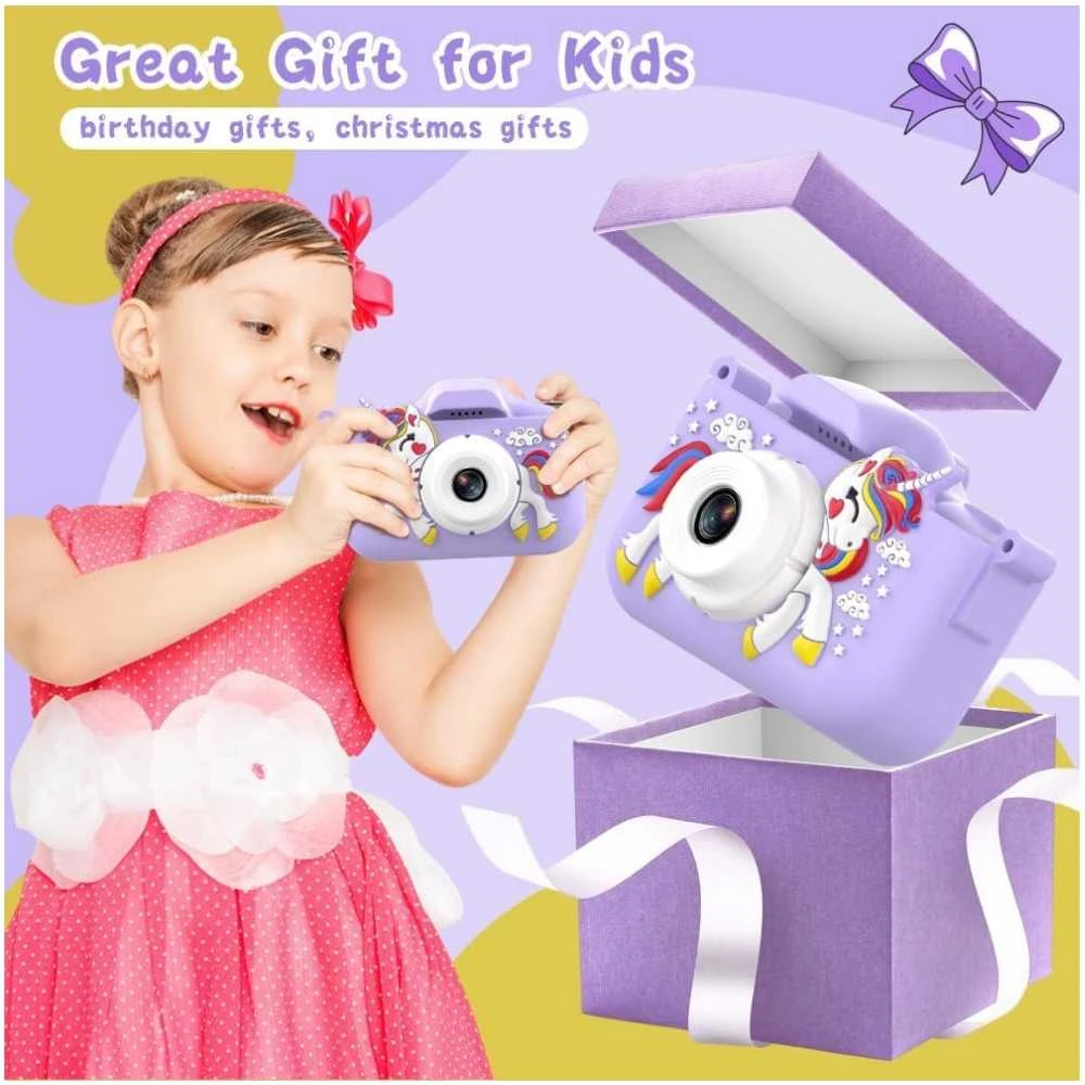 Vaikiškas fotoaparatas VF5 Violetinė Unicorn