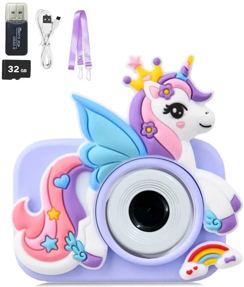Vaikiškas fotoaparatas VF7 Unicorn Violetinė