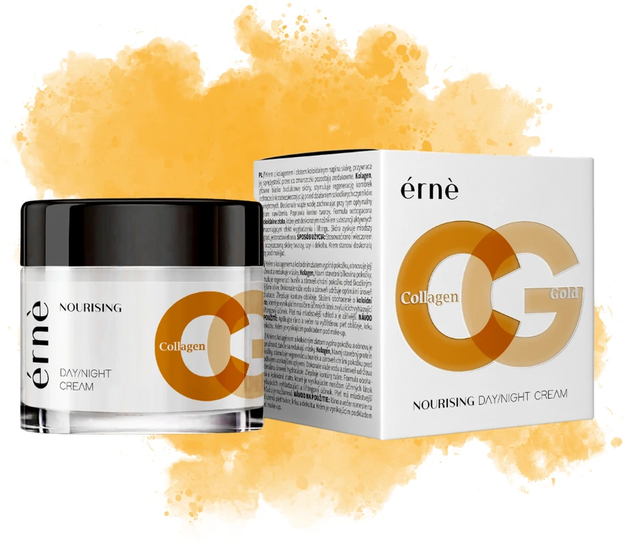 Allure Pro Maitinamasis veido kremas ERNE su kolagenu ir auksu, 50ml