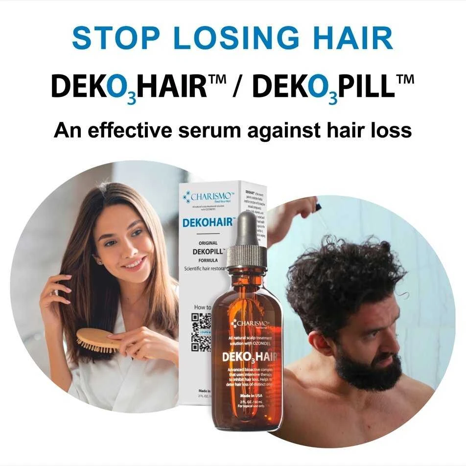 Charismo Usa DekoHair™ priemonė nuo plaukų slinkimo, 60 ml.