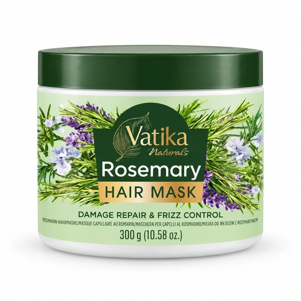 Dabur Intensyviai drėkinanti plaukų kaukė Vatika su rozmarinų aliejumi, 300g.